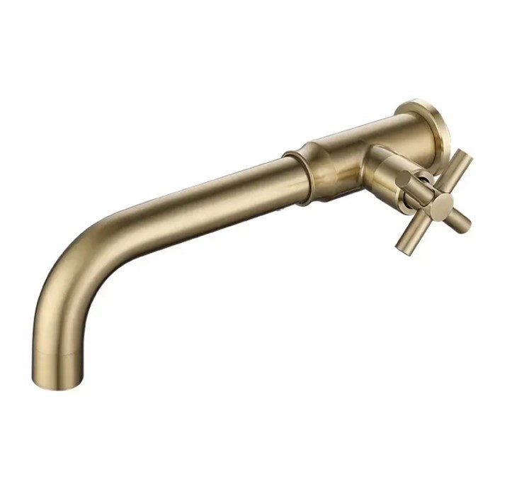 Faucet Dŵr Oer ar Wal Pres